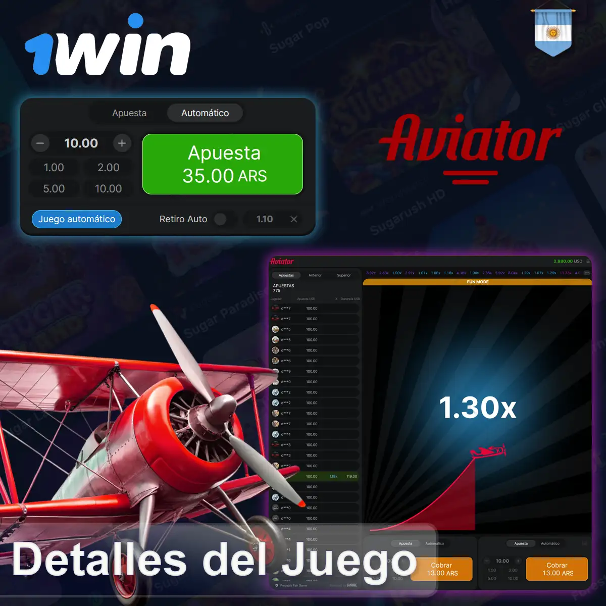 Detalles y funcionalidad del juego