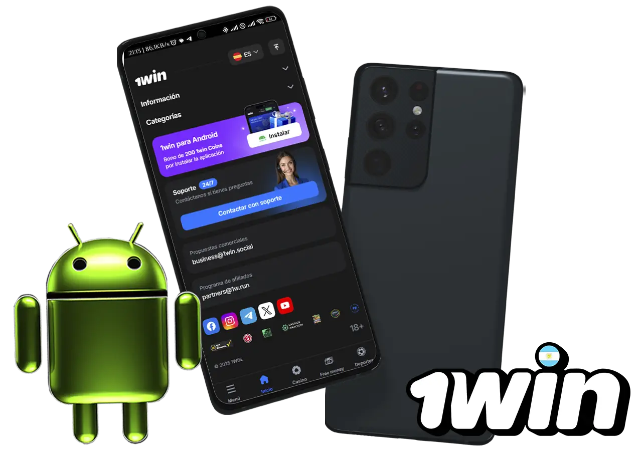 Descarga la aplicación móvil 1Win para Android Paso 2