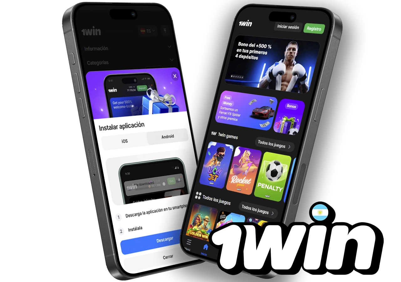 Aplicación móvil 1win para casino y apuestas